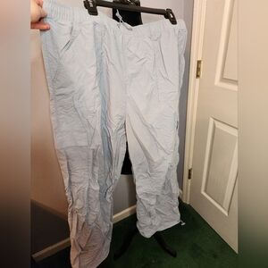 No Boundaries Size XXXL(21) Blue Drawstring 100% Nylon Pants Parachute